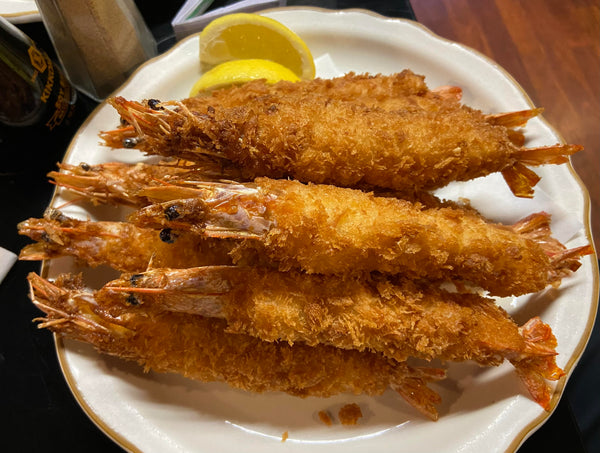 Frozen Shrimp fry head-on coated Panko