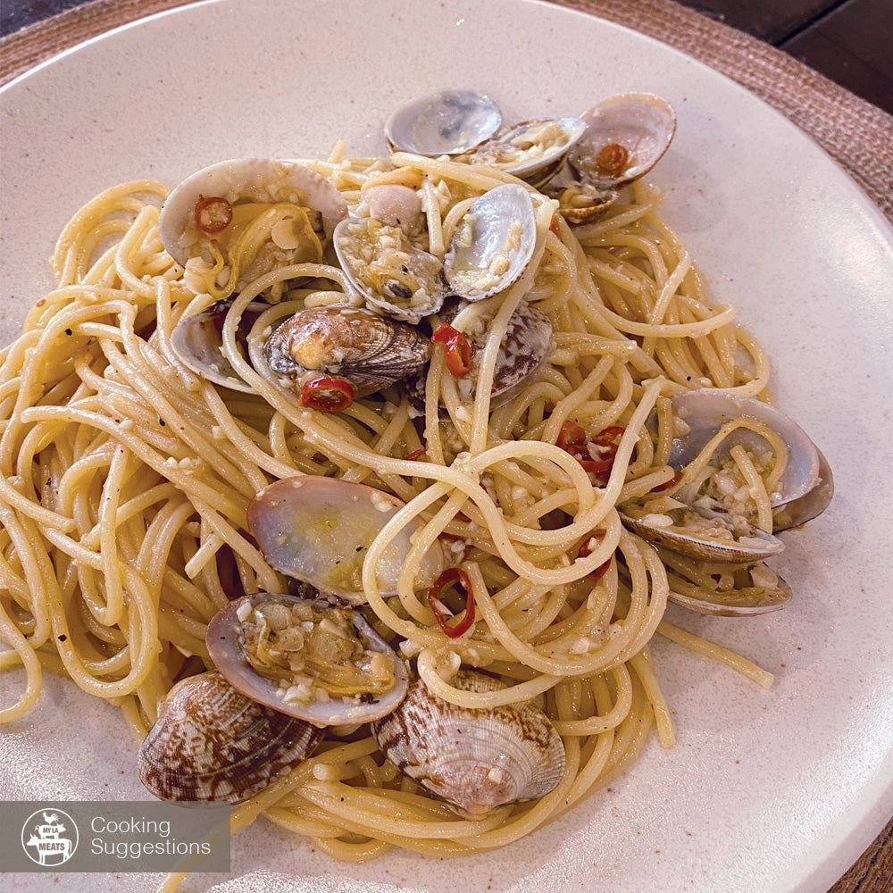 Clam Shell Cooked Fully Cooked Clams with shell | My LA meats